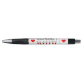 Nummer 1 Coach Love Netball Heart Design Pen (Voorkant)
