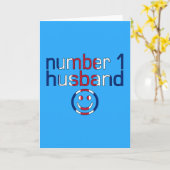 Nummer 1 Echtgenoot ( Verjaardag Echtgenoot ) Kaart (Gele Bloem)