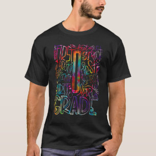 Nummer 1 Eerste graad Verf Kleurstoffen Terug naar T-shirt