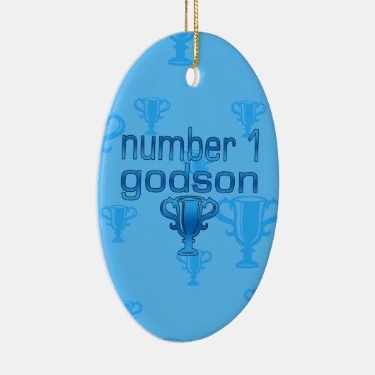 Nummer 1 Godson Keramisch Ornament (Rechts)