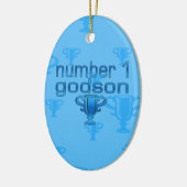 Nummer 1 Godson Keramisch Ornament (Links)