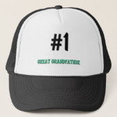 Nummer 1 Grootvader Trucker Pet (Voorkant)