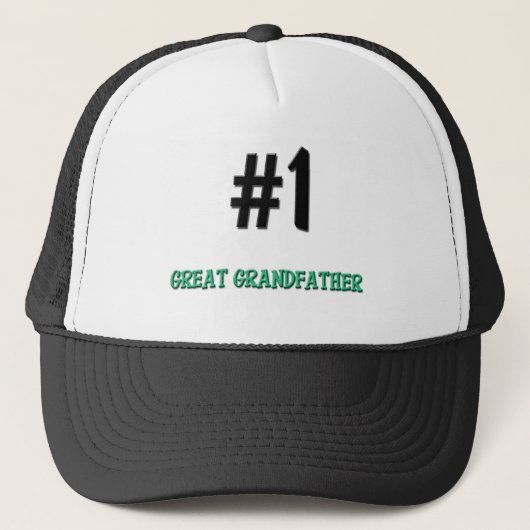 Nummer 1 Grootvader Trucker Pet (Voorkant)