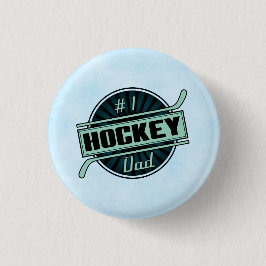 Nummer 1 Hockey Dad Button, Hockey Pin Ronde Button 3,2 Cm