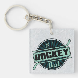 Nummer 1 Hockey Dad Keyring Sleutelhanger