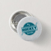 Nummer 1 Hockey Grandpa Button (Voorkant /achterkant)