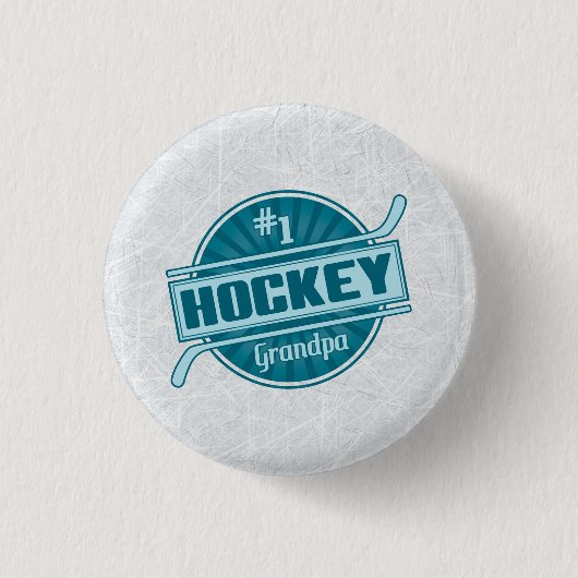 Nummer 1 Hockey Grandpa Button (Voorkant)