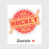 Nummer 1 Hockey mama Sticker (Vel)