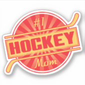 Nummer 1 Hockey mama Sticker (Voorkant)