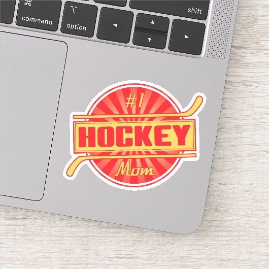 Nummer 1 Hockey mama Sticker (Detail)
