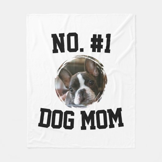 Nummer 1 hond Moeder Moedersdag Huisdierliefhebber Fleece Deken (Voorkant)