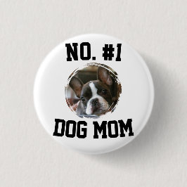 Nummer 1 hond Moeder Moedersdag Huisdierliefhebber Ronde Button 3,2 Cm