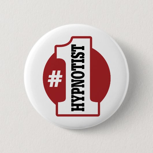 Nummer 1 Hypnotist Ronde Button 5,7 Cm (Voorkant)
