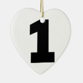 Nummer 1 keramisch ornament (Rechts)