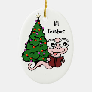 Nummer 1 kerstboomkanselier keramisch ornament