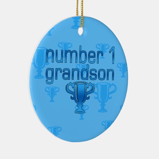 Nummer 1 kleinzoon keramisch ornament (Rechts)