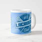 Nummer 1 Lacrosse Dad Jumbo Coffee Mok (Voorkant rechts)