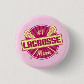 Nummer 1 Lacrosse mama Button (Voorkant)