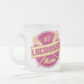 Nummer 1 Lacrosse mama, LAX Matglas Koffiemok (Links)