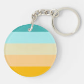 Nummer 1 leraar gepersonaliseerd kleurrijk sleutelhanger (Achterkant)