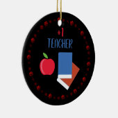 Nummer 1 leraar keramisch ornament (Rechts)