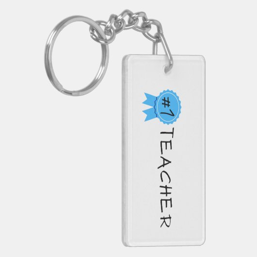 Nummer 1 leraar sleutelhanger (Voorkant Links)