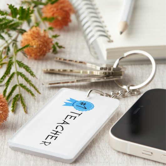 Nummer 1 leraar sleutelhanger (Voorkant Rechts)