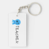Nummer 1 leraar sleutelhanger (achterkant)