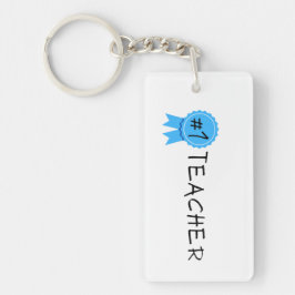 Nummer 1 leraar sleutelhanger
