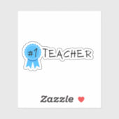 Nummer 1 leraar sticker (Vel)