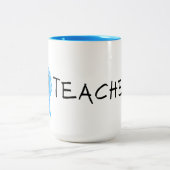 Nummer 1 leraar tweekleurige koffiemok (Center)