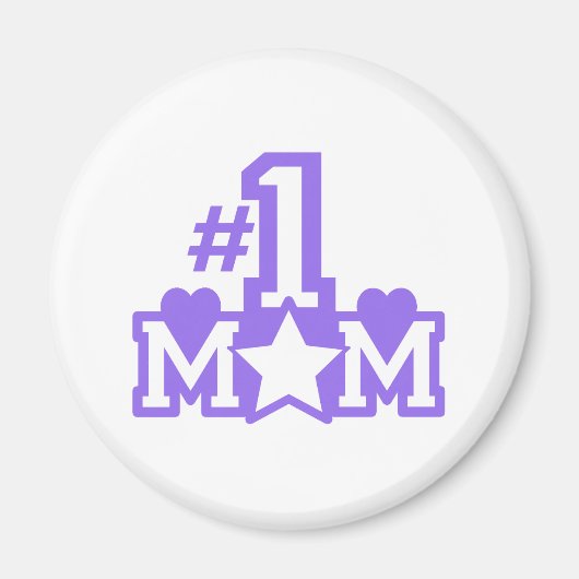 Nummer 1 mama magneet (Voorkant)
