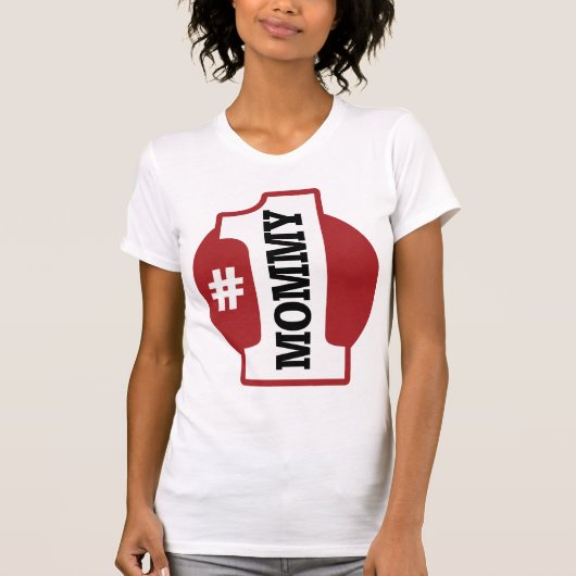 Nummer 1 mammie t-shirt (Voorkant)