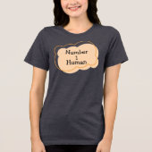Nummer 1 menselijk T-shirt (Voorkant)