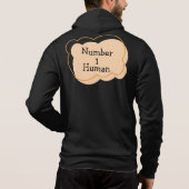 Nummer 1 menselijk T-shirt (Achterkant)