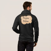 Nummer 1 menselijk T-shirt (Achterkant volledig)