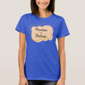 Nummer 1 menselijk T-shirt (Voorkant)