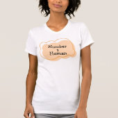Nummer 1 menselijk T-shirt (Voorkant)