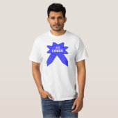 Nummer 1 Minnaar Blauwe Lint T-shirt (Voorkant volledig)