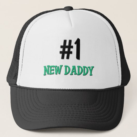 Nummer 1 Nieuwe papa Trucker Pet (Voorkant)
