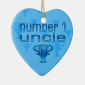 Nummer 1 oom keramisch ornament (Rechts)