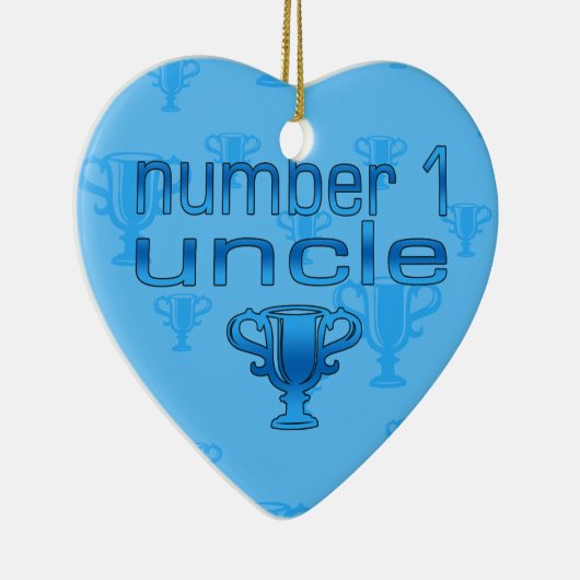 Nummer 1 oom keramisch ornament (Rechts)