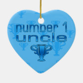 Nummer 1 oom keramisch ornament (Achterkant)