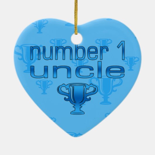 Nummer 1 oom keramisch ornament (Achterkant)