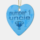 Nummer 1 oom keramisch ornament (Links)