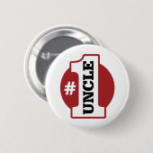 Nummer 1 oom ronde button 5,7 cm (Voorkant /achterkant)