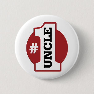 Nummer 1 oom ronde button 5,7 cm