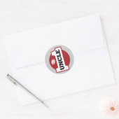Nummer 1 oom ronde sticker (Envelop)