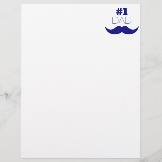 Nummer 1 Pap Blue Mustache - Nummer 1 (Voorkant)