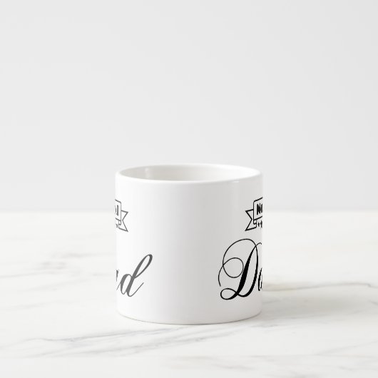 Nummer.1 Pap Espresso Mok - Vaderdag Gift (Voorkant)